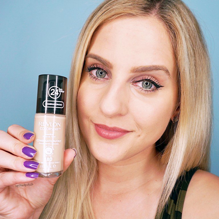 _spilledpolish's tweet photo. I'm loving @revlon @revloncanada ColorStay Foundation in Sand Beige. 😃 #ColorStayAllDay Read all about it: https://t.co/e1xvqsu2Gk https://t.co/vukWegklkE