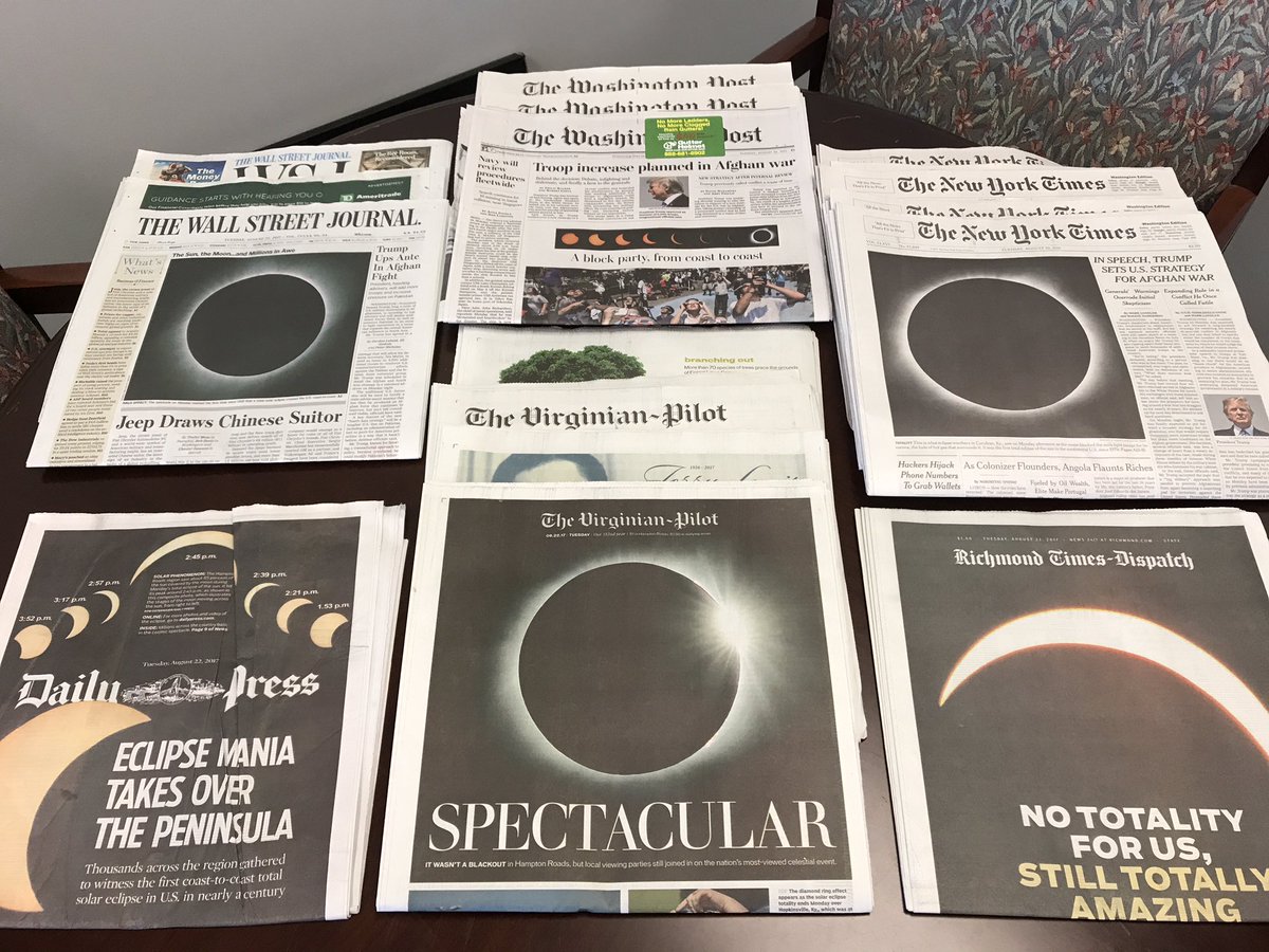 briancolligan's tweet photo. The volume of toner expended in America's newsrooms Monday must have been ... astronomical. https://t.co/EnXOiyNDjb