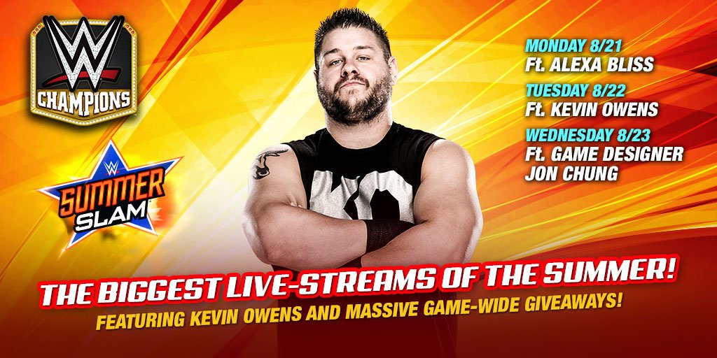 WWEChampions's tweet photo. We're LIVE with @FightOwensFight on our Facebook today! Reply with #AskKO and give us your questions for him! #WWE https://t.co/RUvSv8YhDo https://t.co/T16DHbhYri