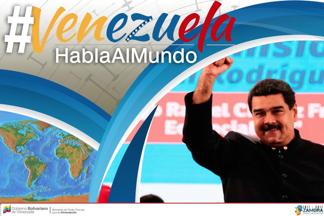 MercalCcs's tweet photo. Te invitamos a sintonizar desde las 12m la Rueda de Prensa Internacional del Pdte.  Maduro #VenezuelaHablaAlMundo https://t.co/M7IbUfL1t6