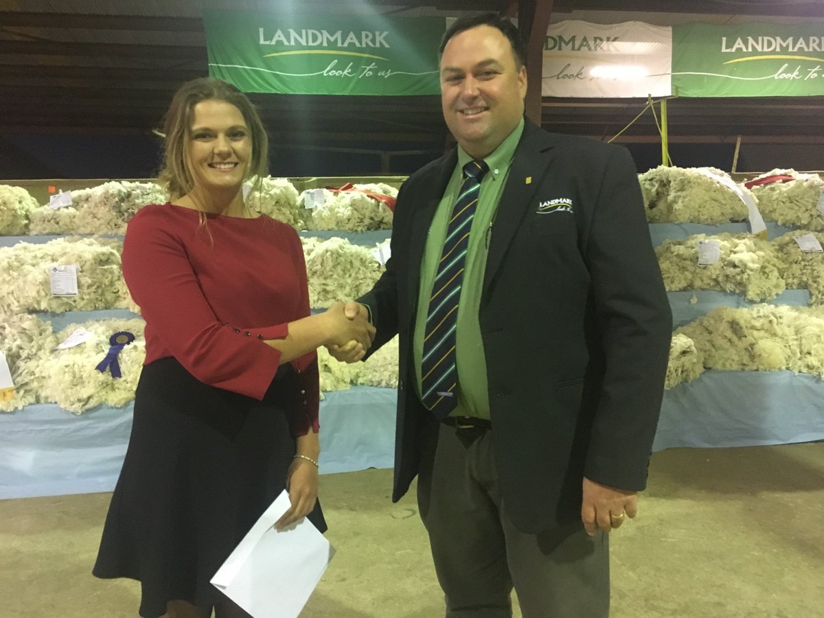 struanp's tweet photo. Congratulations to Emma Turner, Ivanhoe on winning the inaugural Landmark NSW Merino Scholarship. #DubboMerinoNational #AgChatOz https://t.co/KbRnb3m0Hy