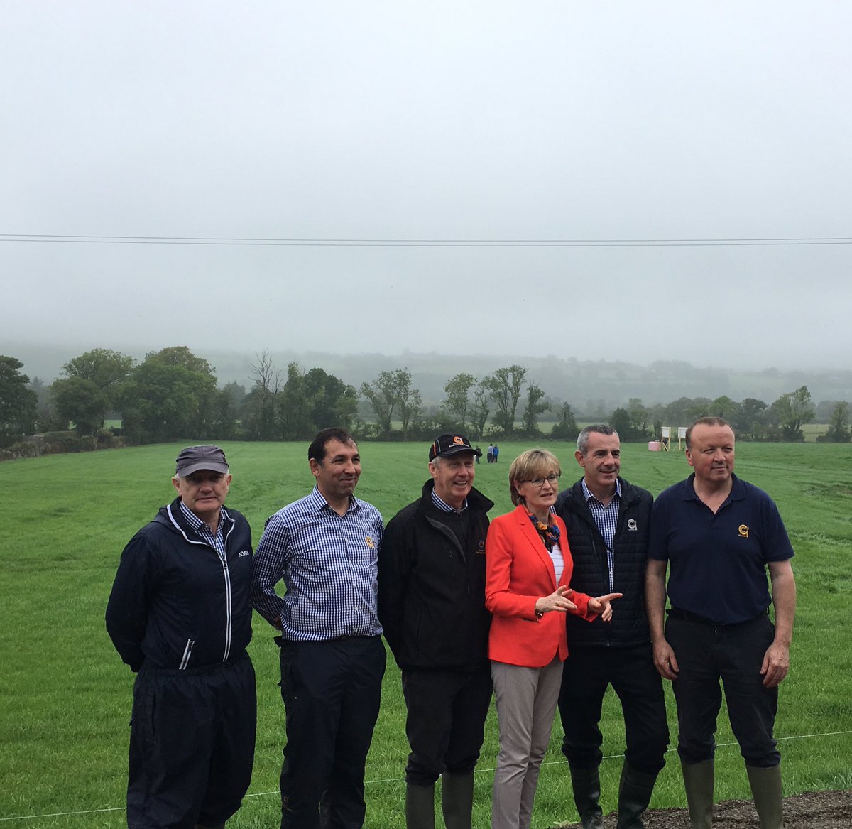 Goldcrop's tweet photo. @MaireadMcGMEP visiting our stand today at @Peterhynes15 Farmer of the Year Open Day in aid of @BreastCancerIre &amp; @aware https://t.co/tMswmXp3X1