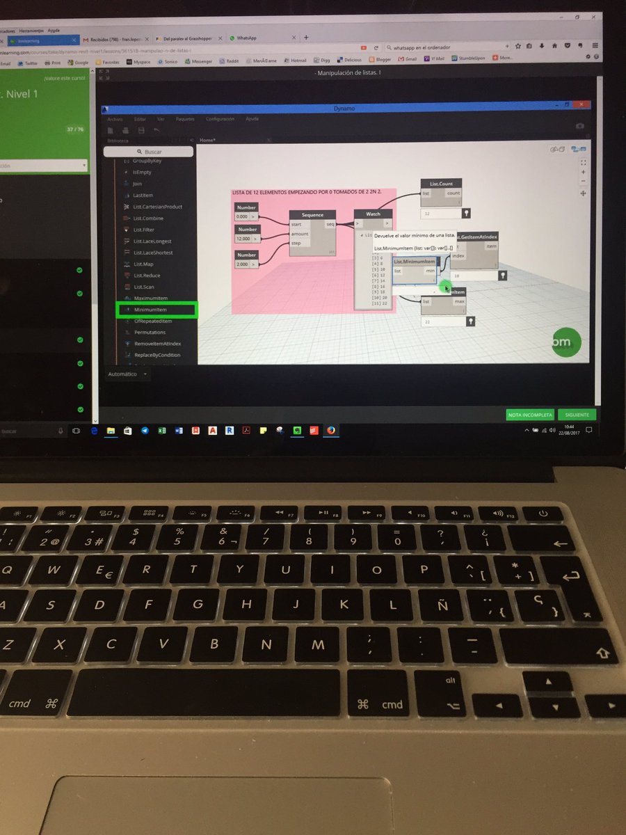 FranLSantamaria's tweet image. Tiempo en verano para seguir aprendiendo #educación #estudio #programaciónvisual #BIM #Revit #Dynamo #arquitectura