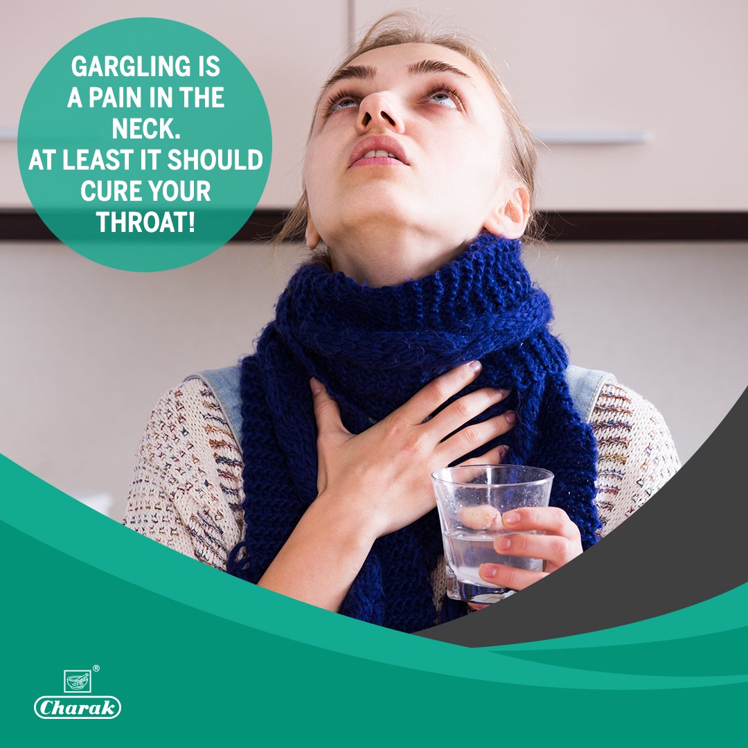 Not getting relief for ur #SoreThroat?
Change what you gargle with.
Don’t just #gargle, #Graggle!
#SoreThroat #ThroatInfections #ThroatPain