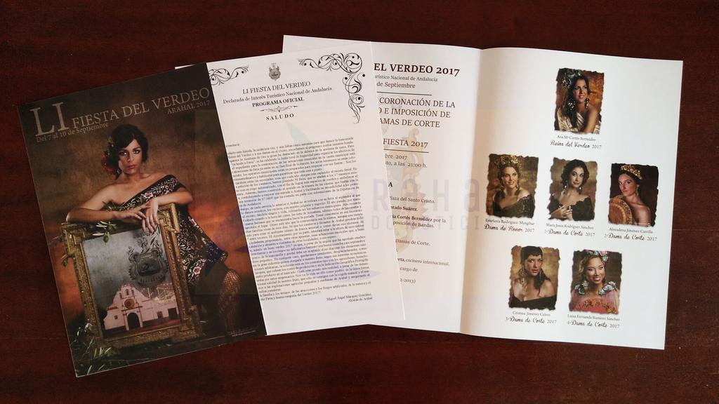 Ya puedes recoger en la Casa de la Cultura y en la recepción del Ayuntamiento el programa de LI #FiestaDelVerdeoArahal2017 en formato papel