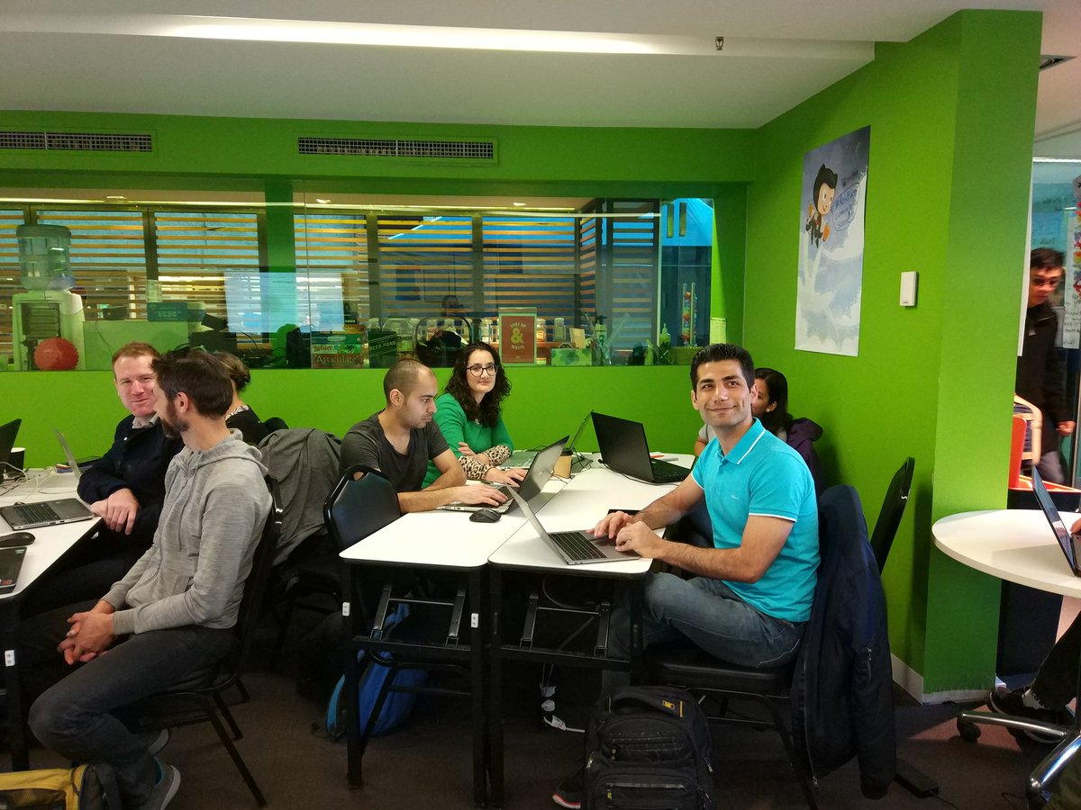 kflekac's tweet photo. Getting ready for a full day of python learning
 #ResPy @ResPlat 
Thanks to @mohsen0ra, Jaime, Anwar and Andrew for helping out! https://t.co/Q6PgE5cND0