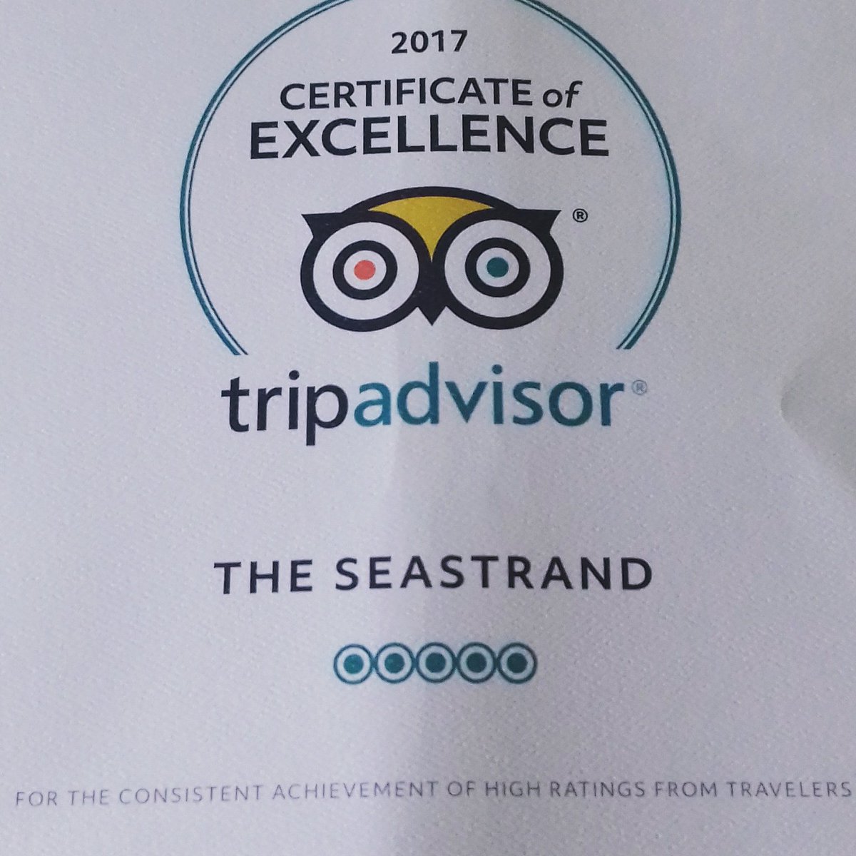 How lovely! Look what came in the post today #tripadvisor #certificateofexcellence #scarborough #coffeekiosk #independantcoffeeshop #local