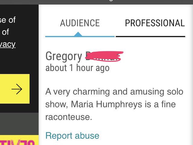 Getting some real love for #thebaristachronicles !!! #edfringe #theatre