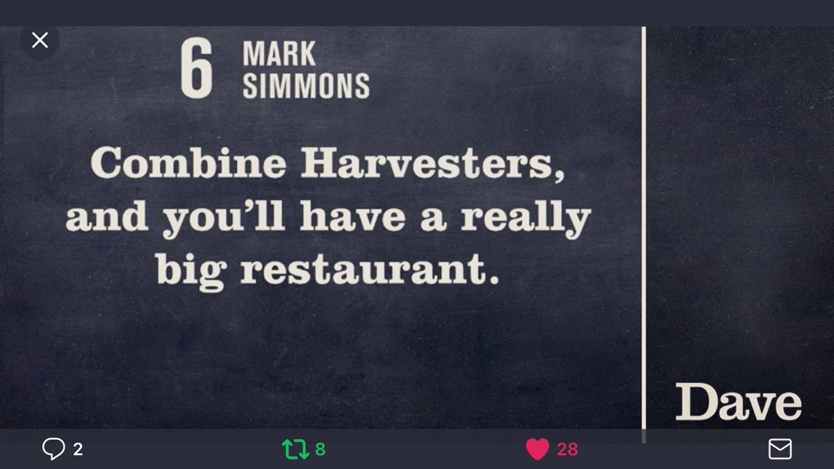 Please RT if you think following my #JokeOfTheFringe, <a href="/HarvesterUK/">Harvester Restaurant</a> should make me the face of Harvester.
