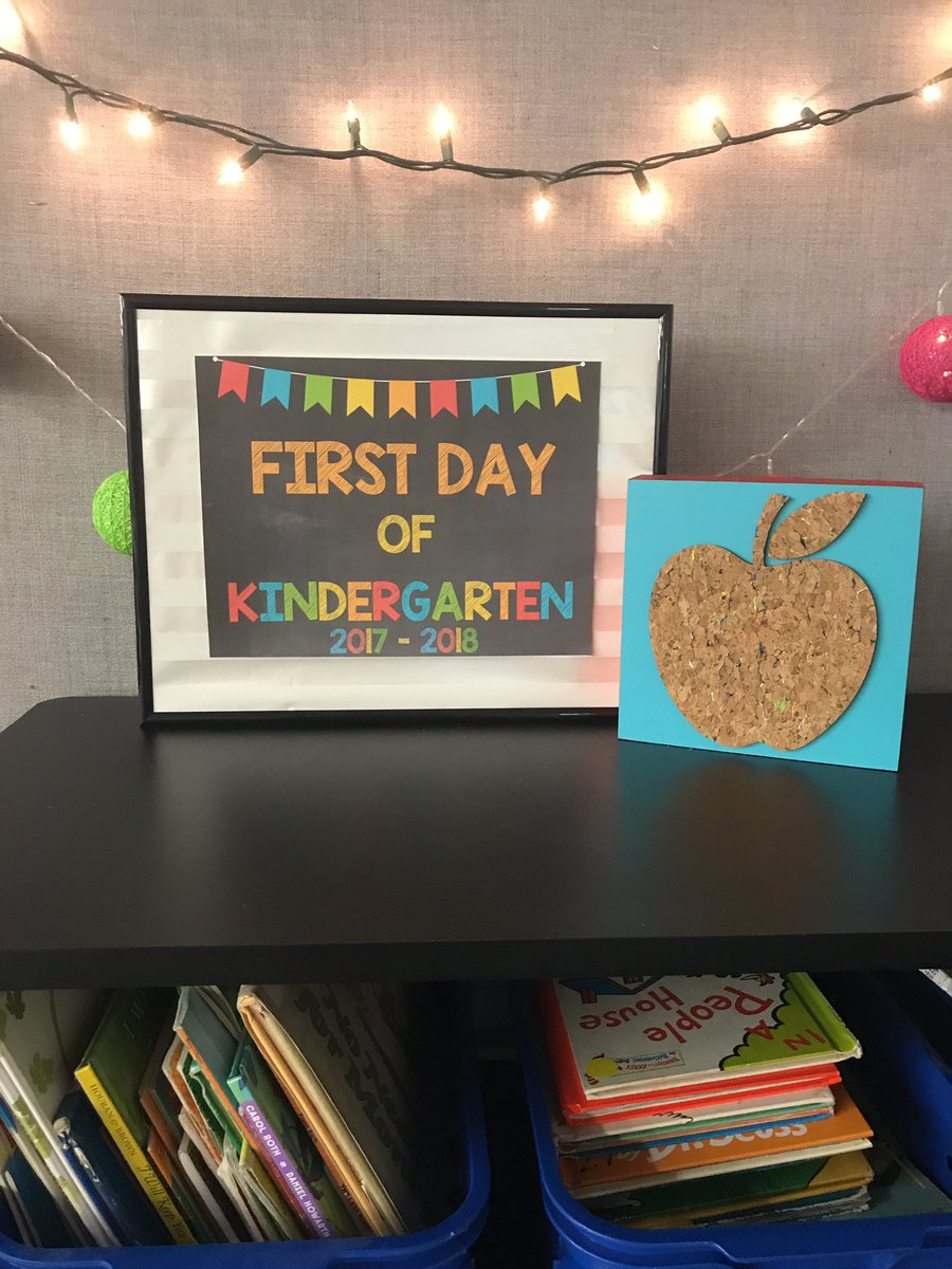 Super excited for the 1st day of Kindergarten with the first half of kiddos! #LakeEsRocks #OnceaCard