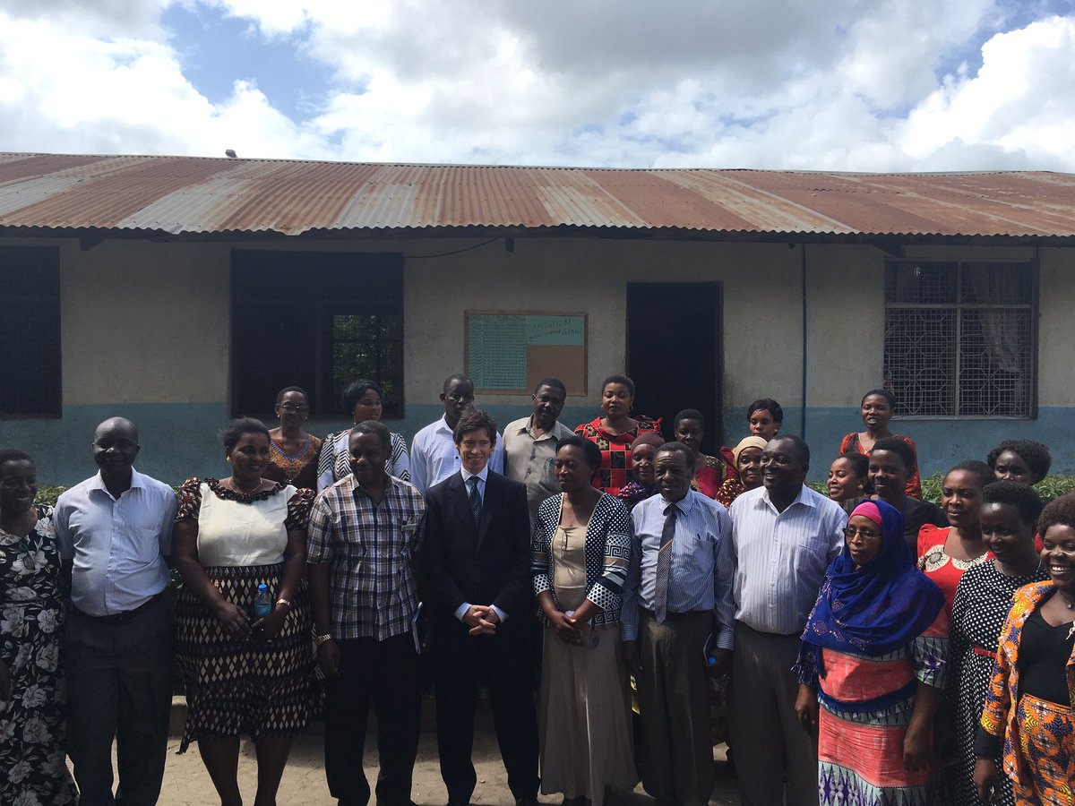 UKinTanzania's tweet photo. 'Tanzania primary enrolment is 97% #UKaid supports children to go to school with a focus on girls &amp; those with disabilities' @RoryStewartUK https://t.co/eLH2AYKOa2