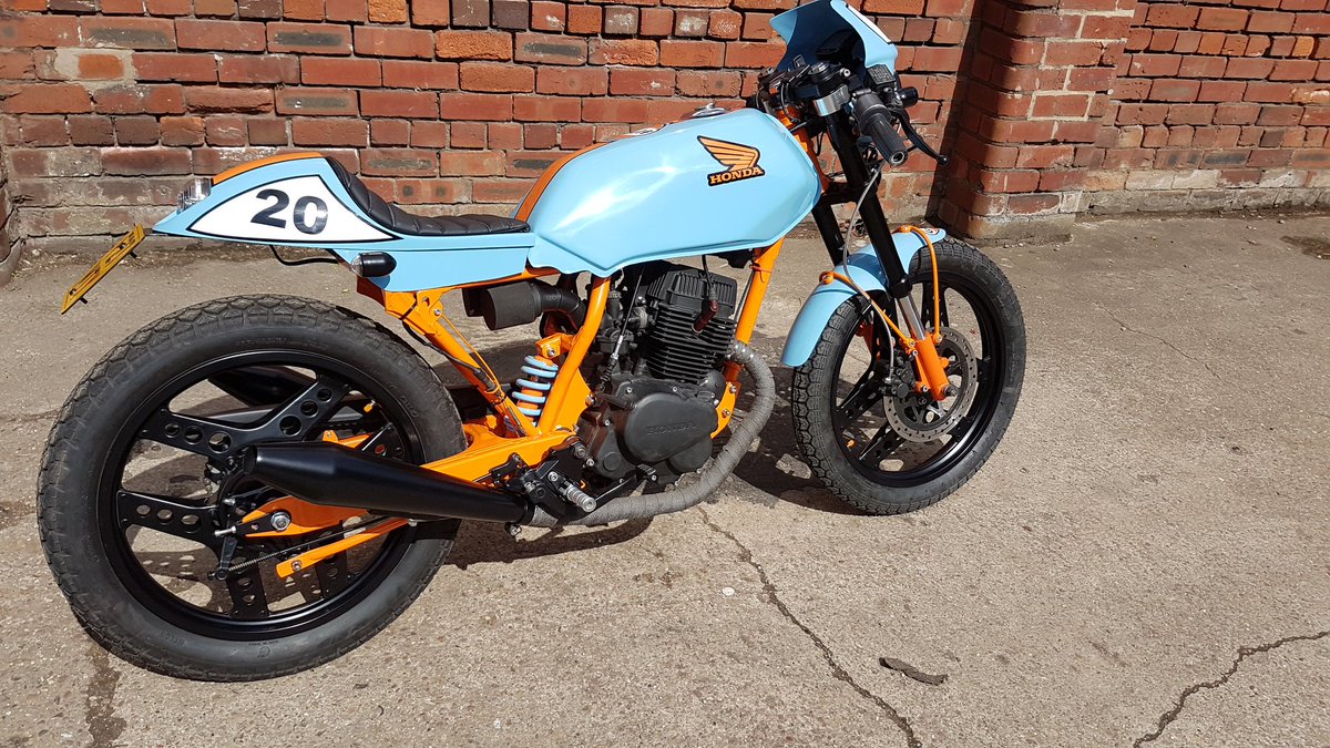 Complete Cafe Racer On Twitter Now Finished And For Sale Honda Cb125 Superdream In Gulf Racing Colours With 12 Months Mot And V5 See Other Post For Link Https T Co 1uxsyufe3j