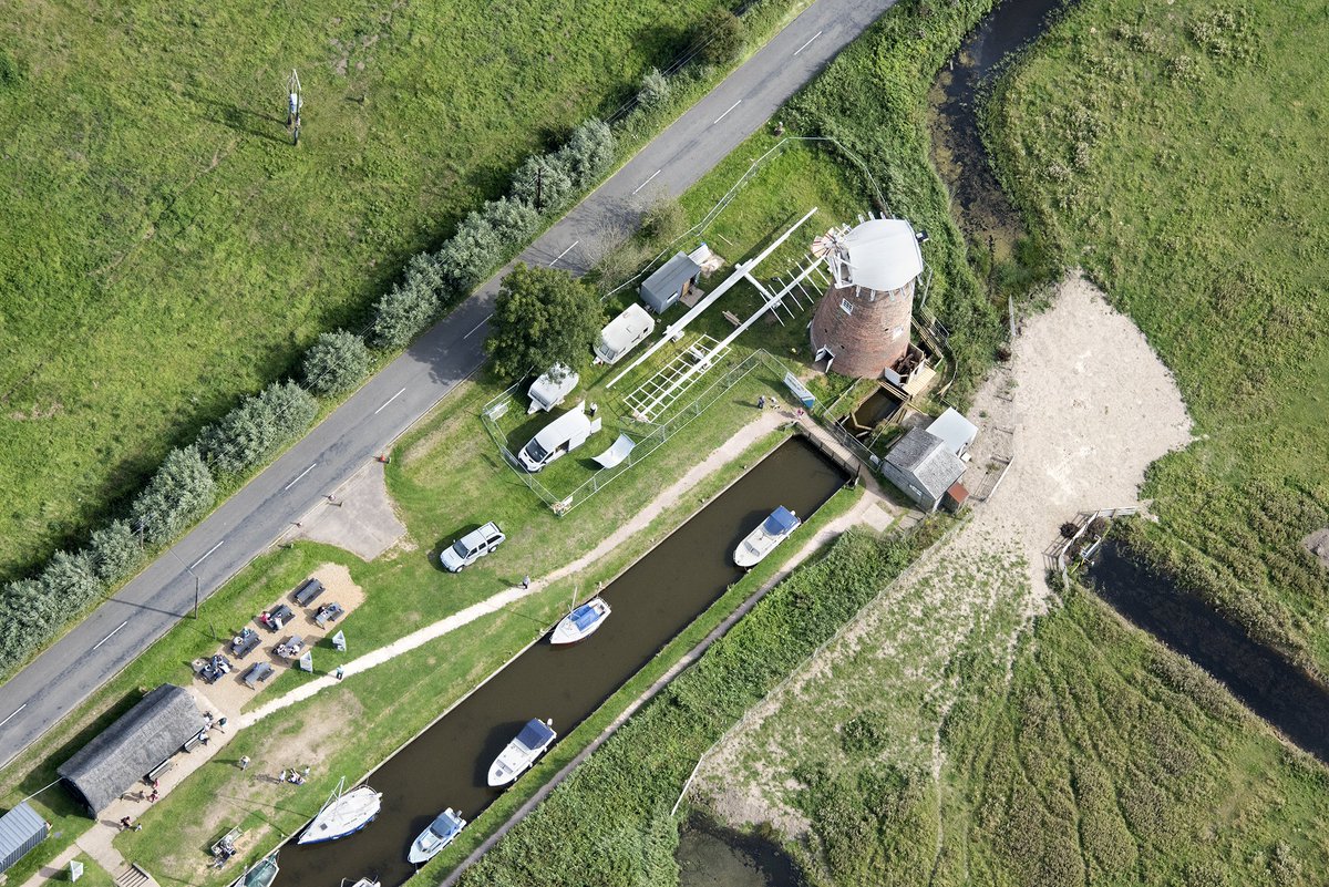 johnfielding001's tweet image. Horsey Windpump awaiting the sails - Norfolk UK aerial #Horsey #windpump #windmill #nationaltrust #aerial #aerials #aerialphotography