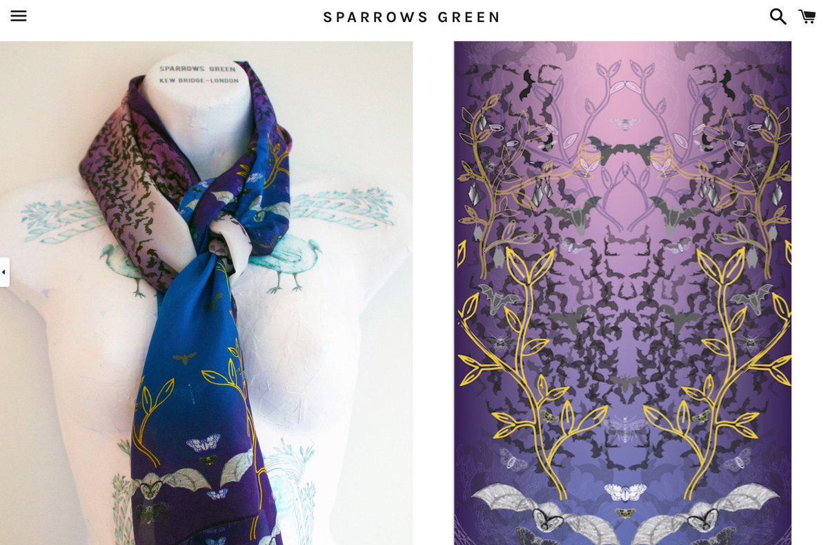 Love bats? discover our hand illustrated 100% silk scarf supporting The Bat Conservation Trust <a href="/_BCT_/">Bat Conservation Trust</a>  shop here.... sparrowsgreenstudio.com