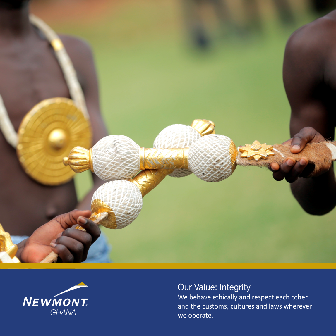 Newmont_Africa's tweet photo. We behave ethically and respect each other and the customs, cultures and laws wherever we operate. #IntegrityValue https://t.co/jRESmmbker