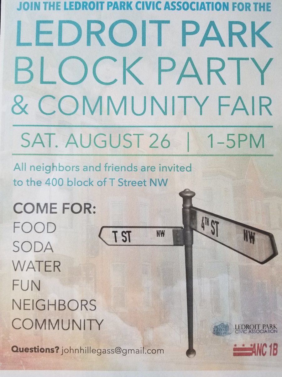 InizioSalon's tweet photo. Join us for the #LedroitPark #BlockParty 8/26 1-5pm. Come enjoy your day, meet some new neighbors and businesses. #InizioSalon sponsor https://t.co/JKFss7FiG3