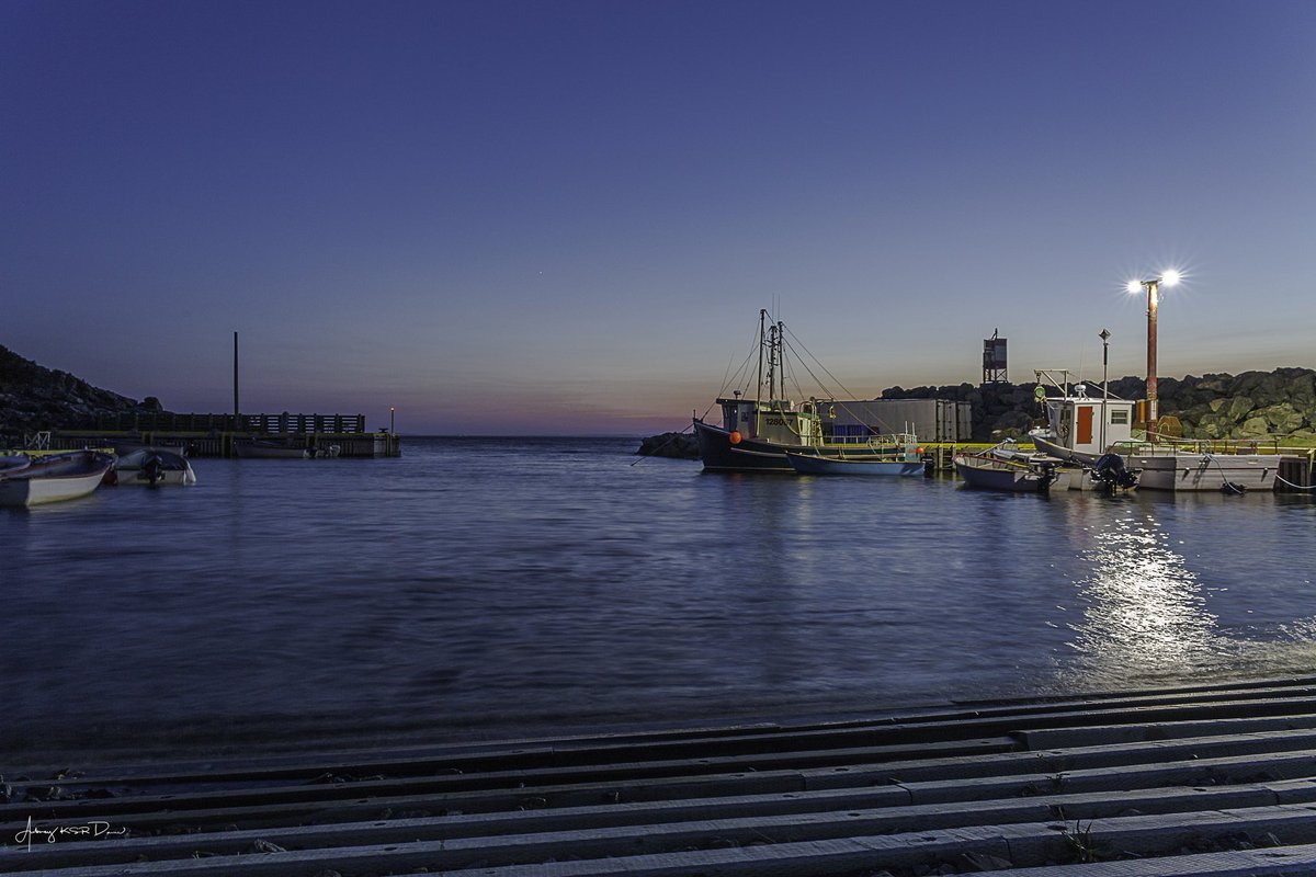 Safe in Bauline Harbour.