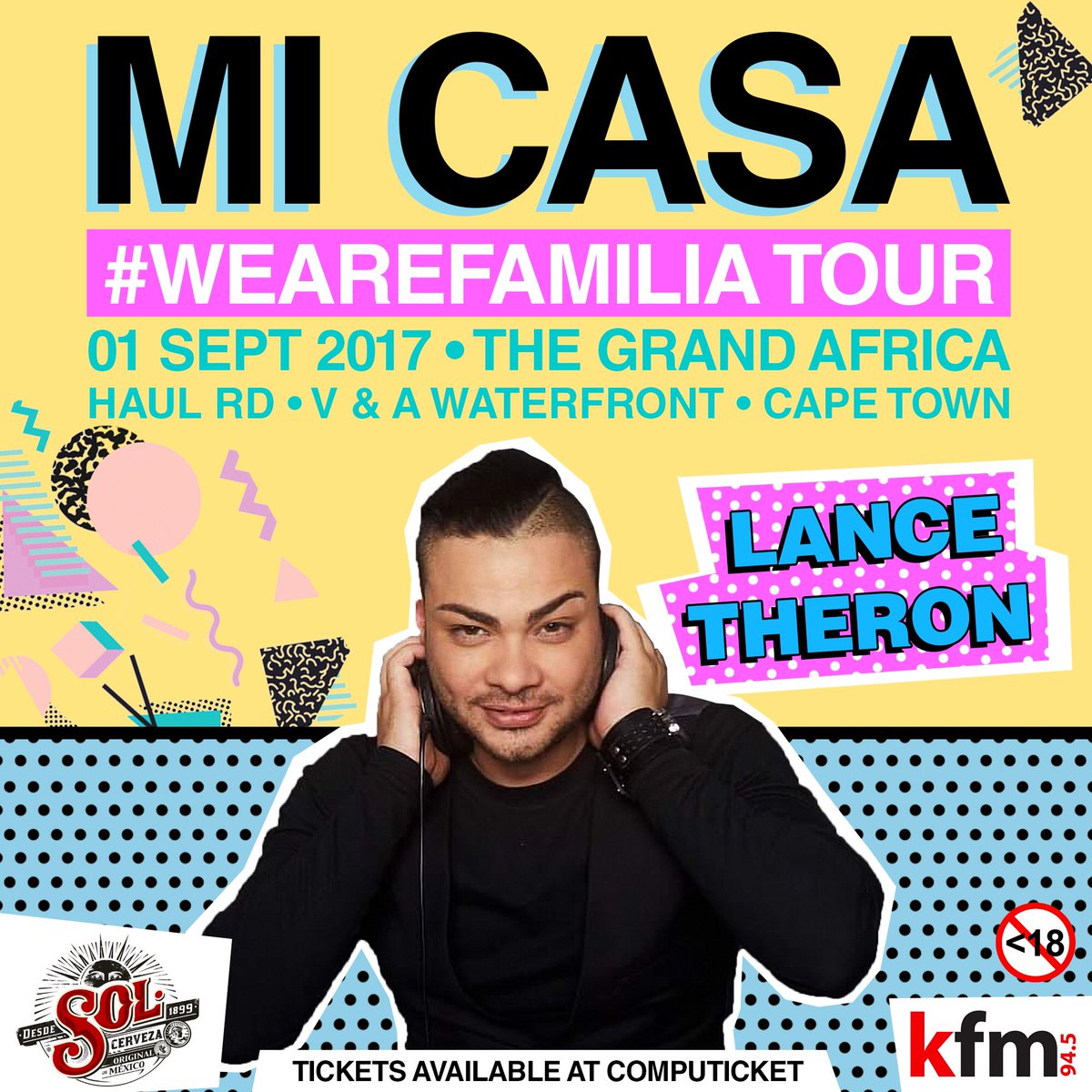 MI CASA #WEMADEIT (@micasamusic) on Twitter photo Set to get our CAPE TOWN album launch party started ... <a href="/LanceTheronDJ/">Lance Theron</a>! Get those tickets >> bit.ly/FamiliaLaunchC… #WeAreFamilia Set to get our CAPE TOWN album launch party started ... <a href="/LanceTheronDJ/">Lance Theron</a>! Get those tickets >> bit.ly/FamiliaLaunchC… #WeAreFamilia