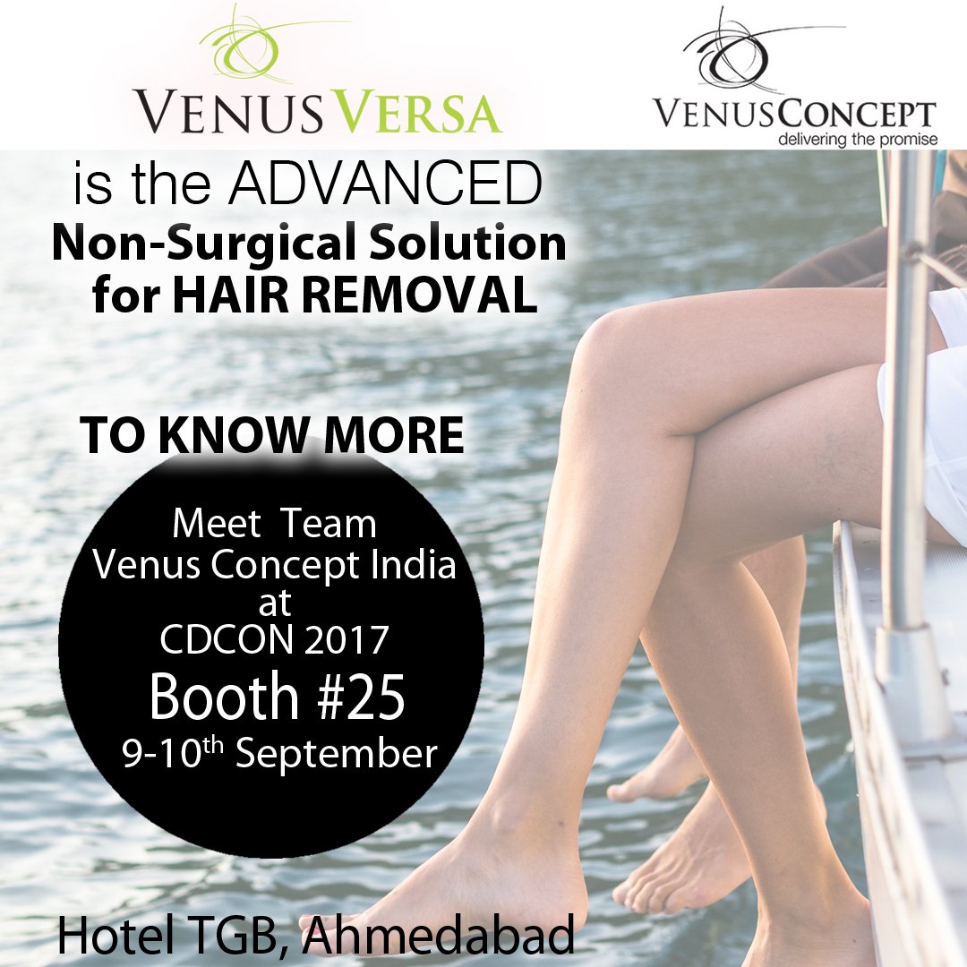 venus_india's tweet photo. MAKE A SWITCH TO #VENUSVERSA TREATMENTS FOR #HAIRREMOVAL
VISIT OUR BOOTH - 25 AT #CDCON2017
https://t.co/CqzcfBfJkv https://t.co/xp0rRTRP3X
