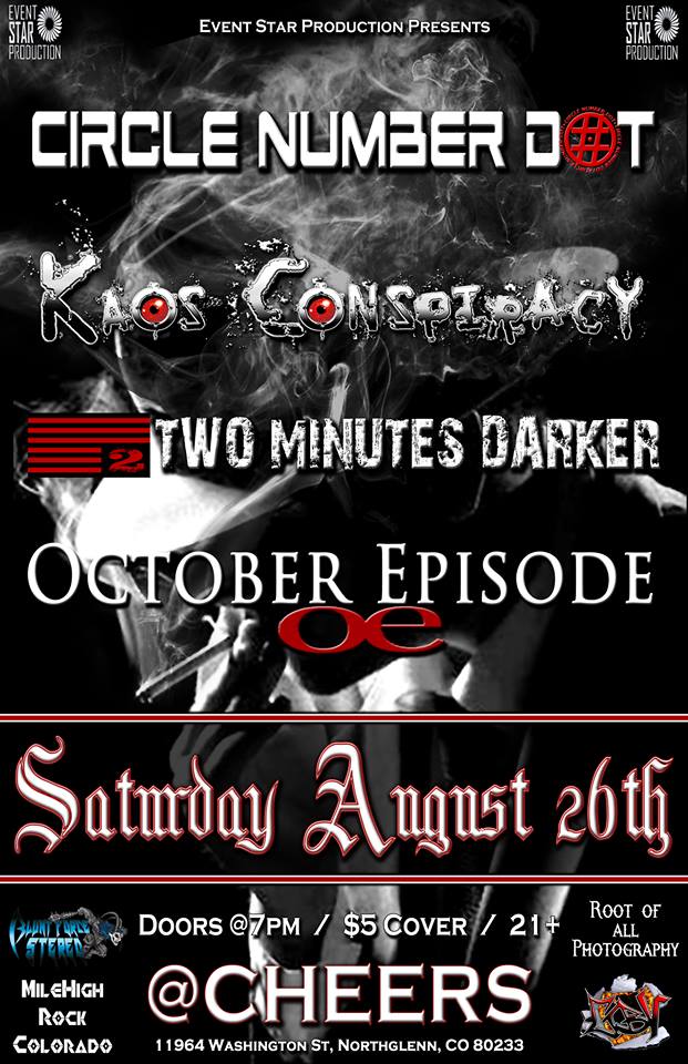 EventStarPro's tweet photo. Saturday Night @AtCheers 4 #original #bands feat #resurrection of #OctoberEpisode w #TwoMinutesDarker #Denver #Boulder #Colorado #localbands https://t.co/gAz43UI9Yk