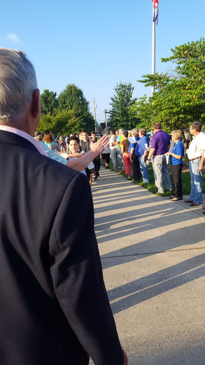 We spent the morning at Broadway HS welcoming students on 1st day of school! #firstdayofschool