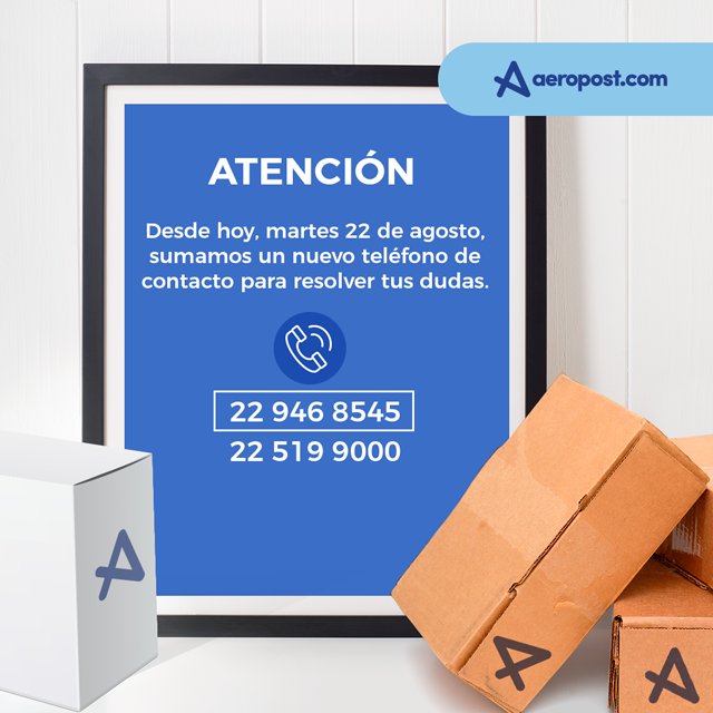Aeropostscl's tweet photo. ¡AGREGAMOS UN NUEVO NÚMERO DE CONTACTO!
22 946 8545
Para que puedas contactarnos y resolver tus dudas en ambos números de contacto. https://t.co/WywRUCyw6m