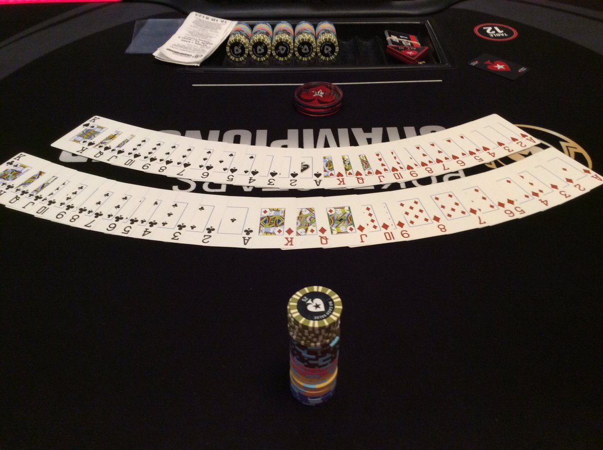 Playing day 1B of PokerStars Championships Barcelona. Need variance on my side in this one! #PSCBarcelona