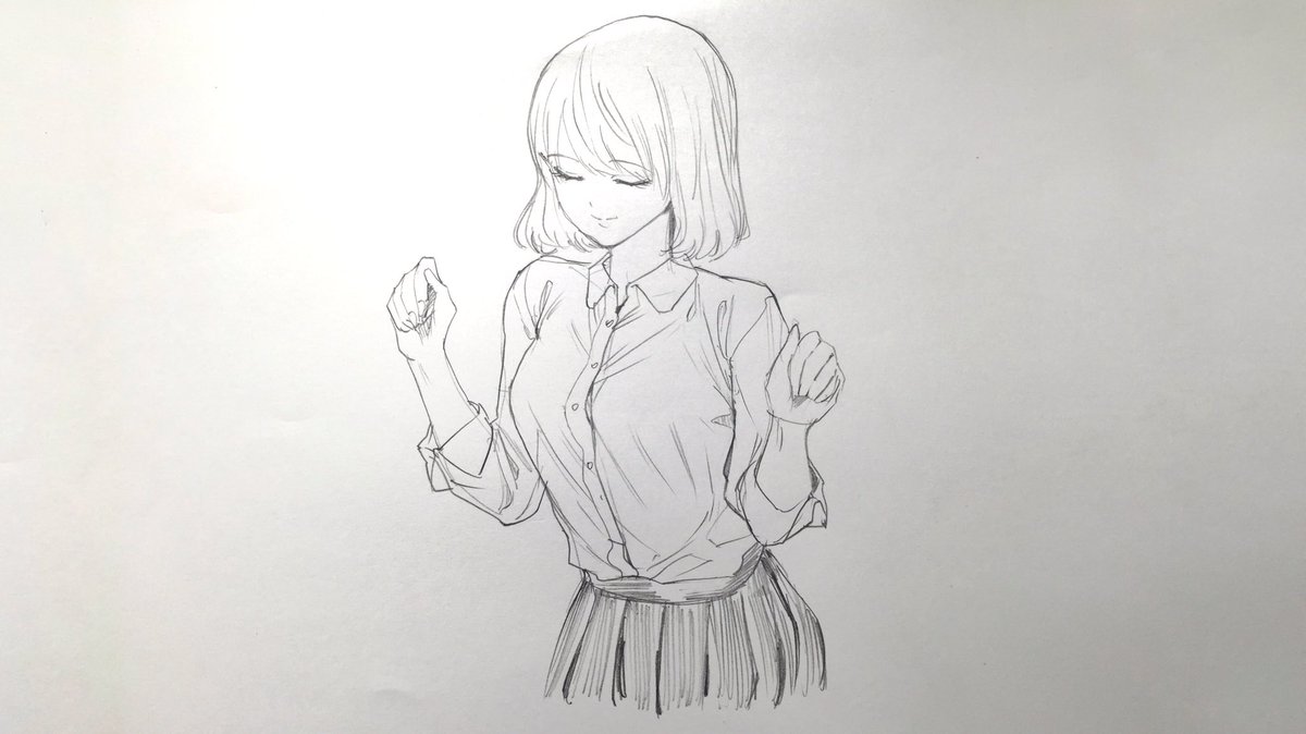 吉村拓也 イラスト講座 女性の洋服の描き方 体に合わせた 服を描く3つのコツ 胸の高さでシャツの角度が変わる様に描くと立体感が綺麗に出ます スーツの場合 裏面を描くことで奥行きやカッコよさが出ます 洋服のスソのラインは腰のライン