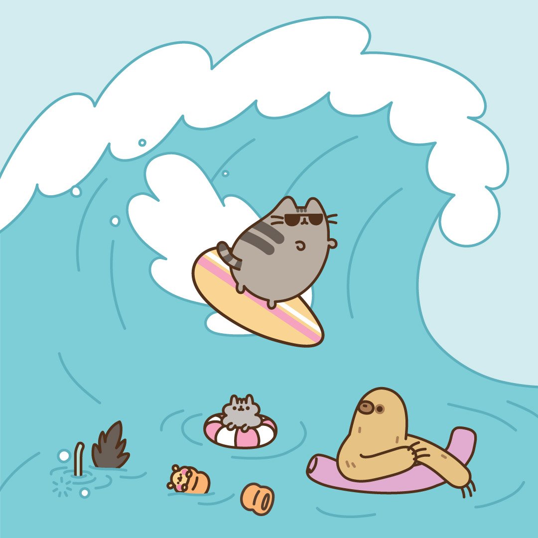 Pusheen The Cat Wallpaper Summer In 2020 Pusheen Cute - vrogue.co