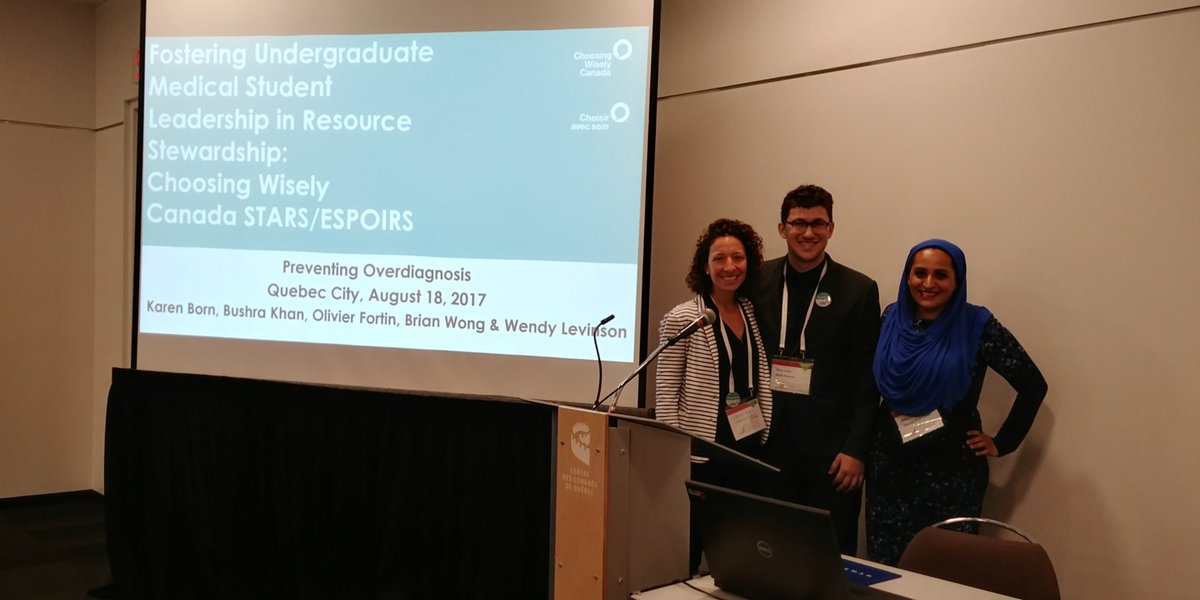 ChooseWiselyCA's tweet photo. Congrats host @amquebec on #PODC2017! Great discussions on preventing #overdiagnosis & reducing unnecessary care! https://t.co/FXcyZm1RQR