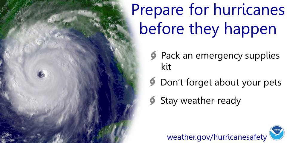 NWSCorpus's tweet photo. With the tropics becoming more and more active, now is a good time to make sure you and your family are prepared. #txwx #HurricanePrep https://t.co/4p7Rx1nXyK