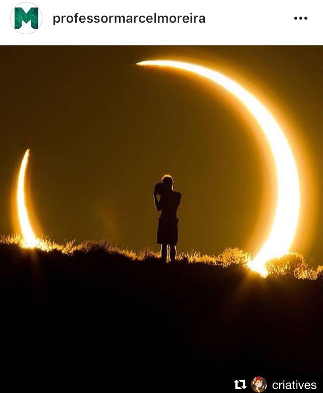 prof_marcel's tweet image. #Repost @criatives
・・・
Clique perfeito do eclipse de hoje pela National Geographic.
📷 Por Coolen Pinski 🌘