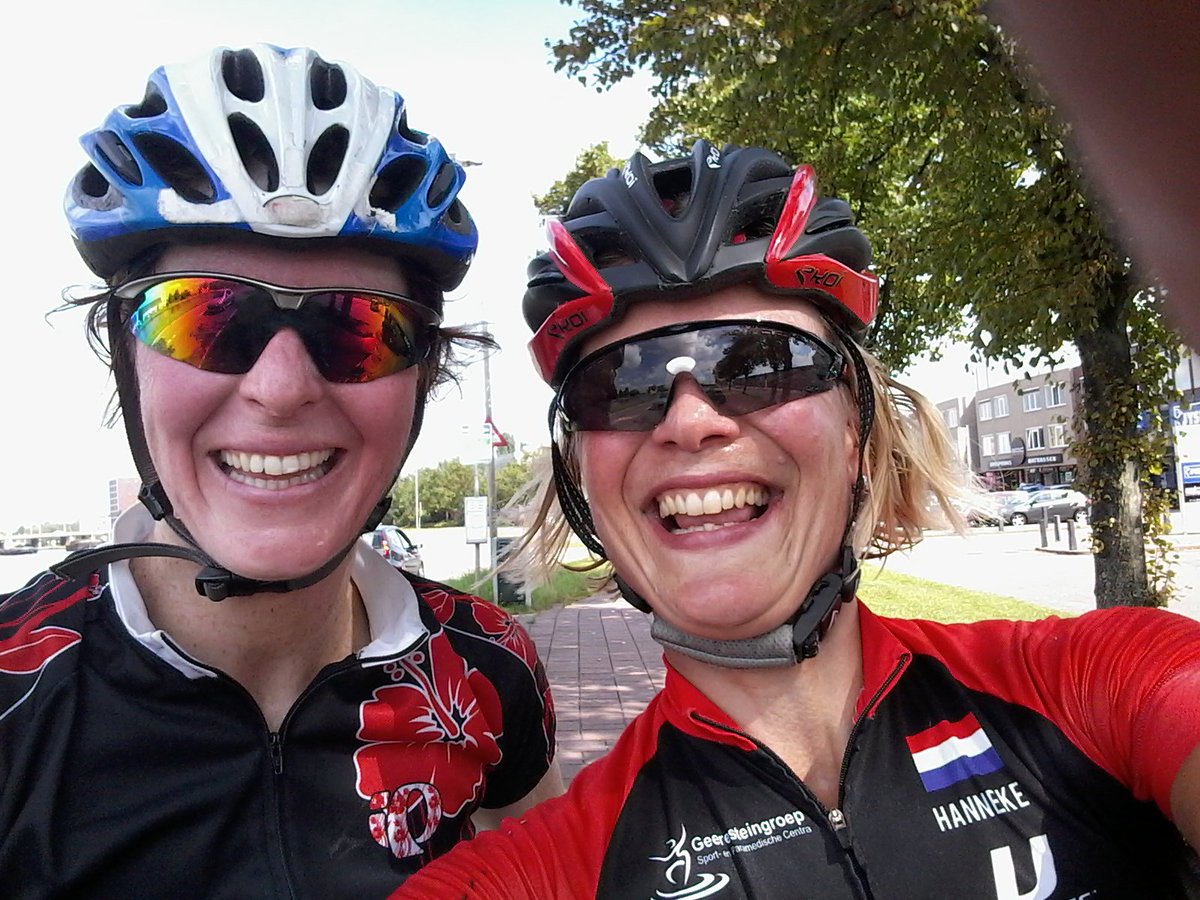 Oude tijden herleven! Duurrit samen in voorbereiding op (ditmaal de halve van) Almere. Met dank aan de oppas😀 #jutenjul #dwaasoftriatleet