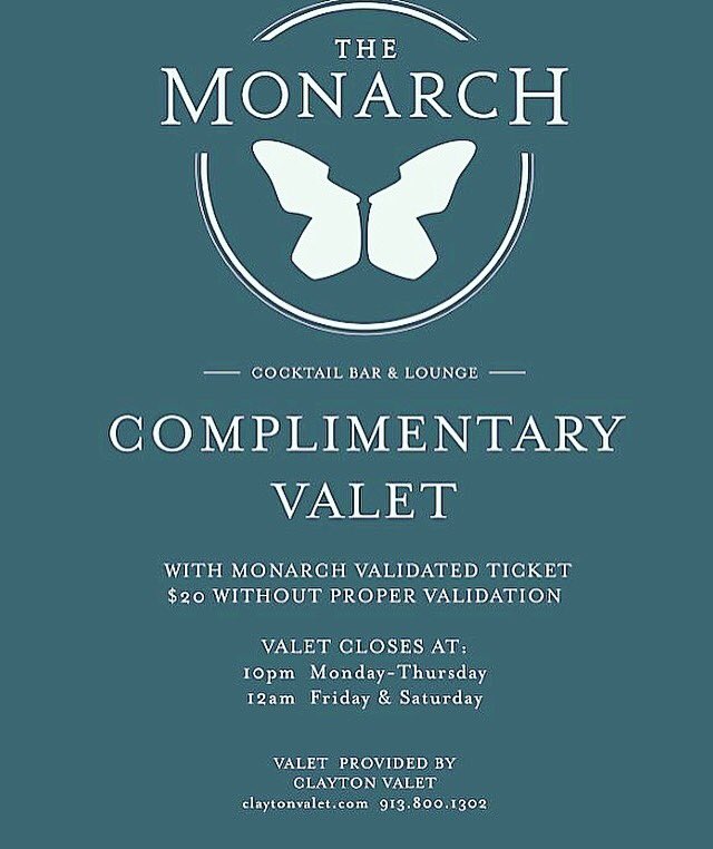 claytonvalet's tweet photo. Team CV - #KC Welcomes the #MonarchBar to the Clayton Valet family. Thank you for the opportunity to serve your guests! https://t.co/4Jh6uL4wLZ
