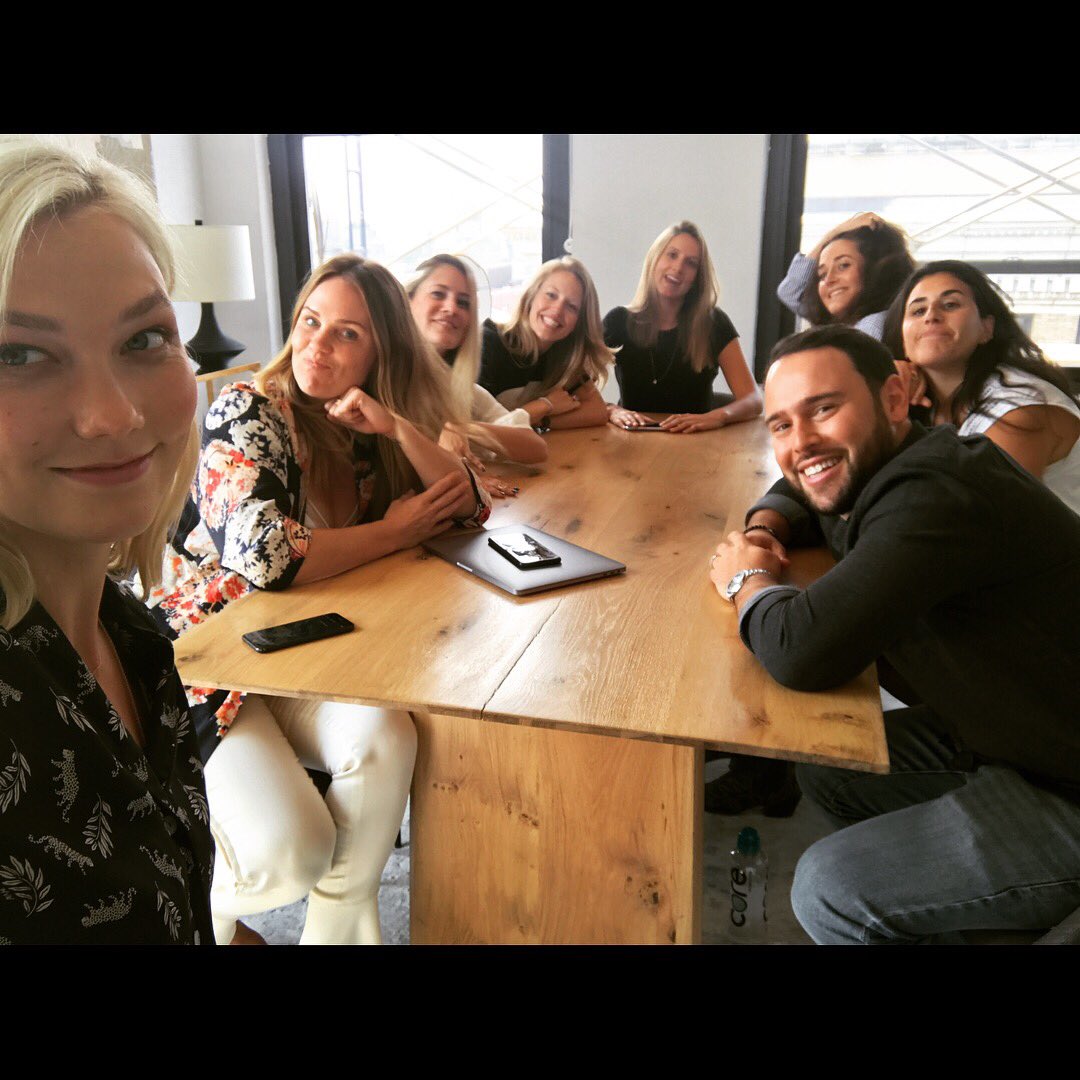 scooterbraun's tweet image. Great meeting in the east coast office with the @kodewithklossy team and @karliekloss. Let&apos;s help young women learn how to code!