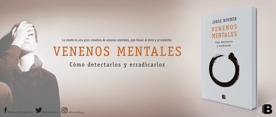 No te intoxiques con pensamientos que te llenan de dolor y sufrimiento #VenenosMentales de #JorgeRovner te brinda técnicas para erradicarlos