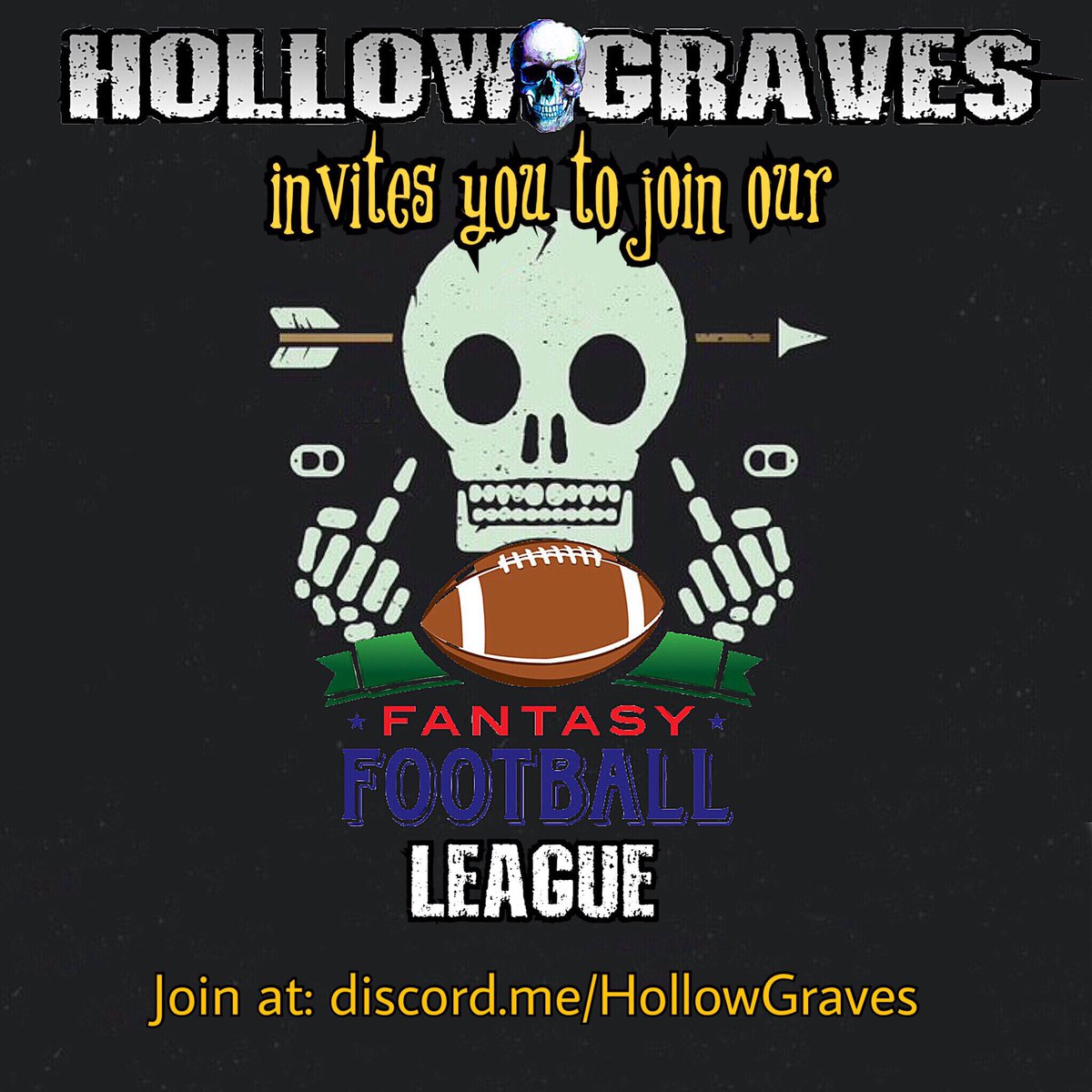 RedThornCoC's tweet photo. HG fam is running a little fantasy football league. Join our server for more info! 🏈💀#funclan https://t.co/ttx3OMDqpp