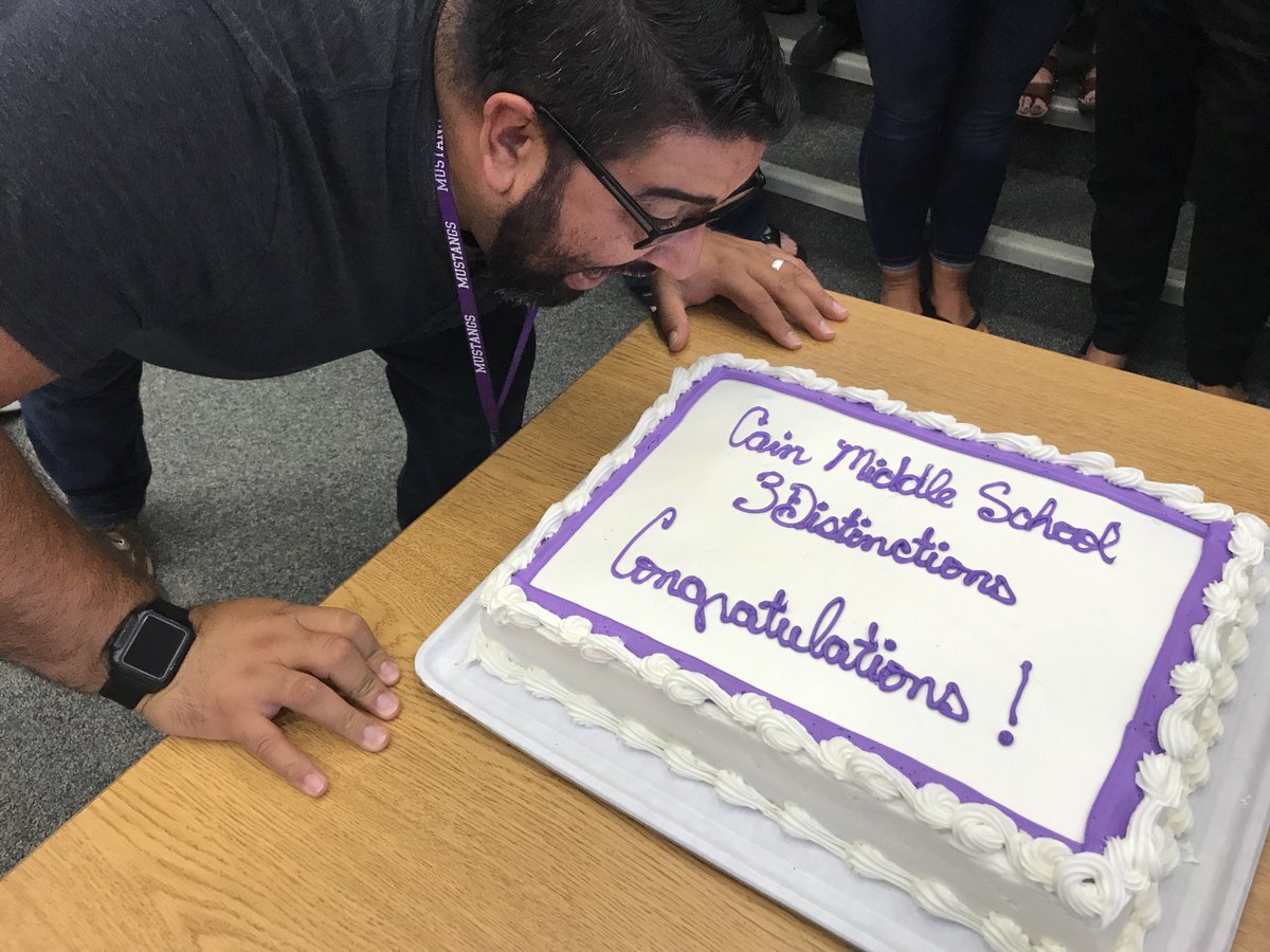 So proud of our accomplishments! Onward and upward! 3 DISTICTIONS! Something to be celebrated! #iloverockwallisd  @CainConnection