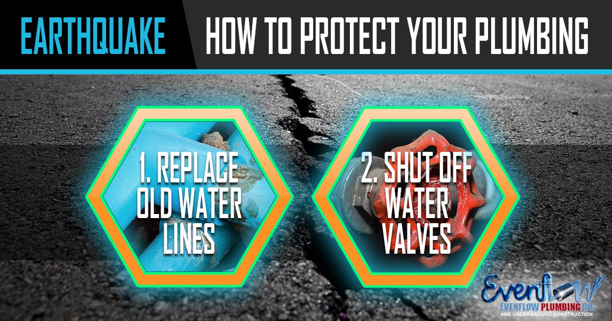 NoDig_Oakland's tweet photo. How to protect your home and plumbing system when an #earthquake strikes. #plumbing https://t.co/VFzQ1tuW7v