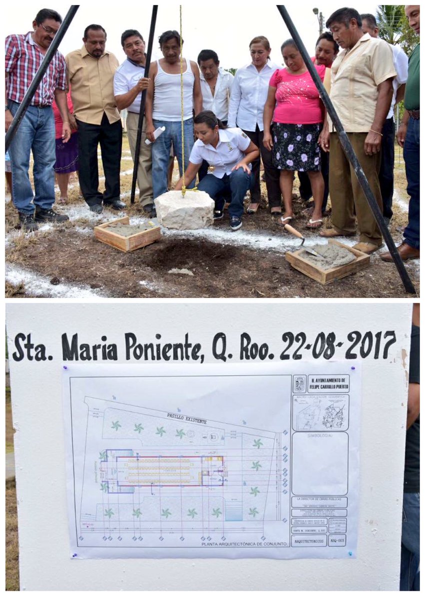 PaolyPerera's tweet photo. En la comunidad de #SantaMaríaPoniente di banderazo de inicio de construcción del #ComedorEscolar en la esc primaria "Ignacio Ramírez López" https://t.co/iumIKVQArz