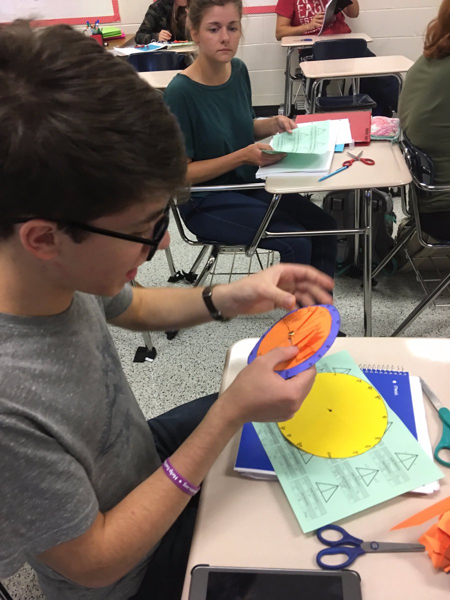 CVHSMathDept's tweet photo. Lewitt's Pre-Calc classes putting the pieces together for the unit circle! #pawsitivelyamazing #grizzlygratitude @CVHSGrizzlies https://t.co/c9M0foqoch
