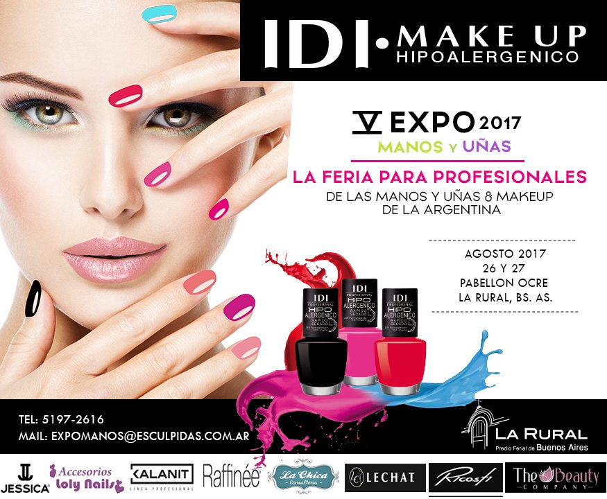 idimakeup's tweet photo. #BuenMartes  IDI Make Up en Expo Manos y uñas 2017 https://t.co/AsJxLyX0bk