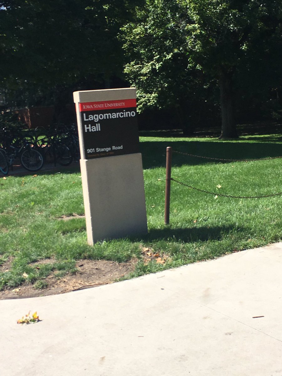 Pbancks's tweet photo. I haven't taken spanish since junior year in high school but I'm like 70% sure this building is named after Marc's little lake https://t.co/hpWXczxUjn