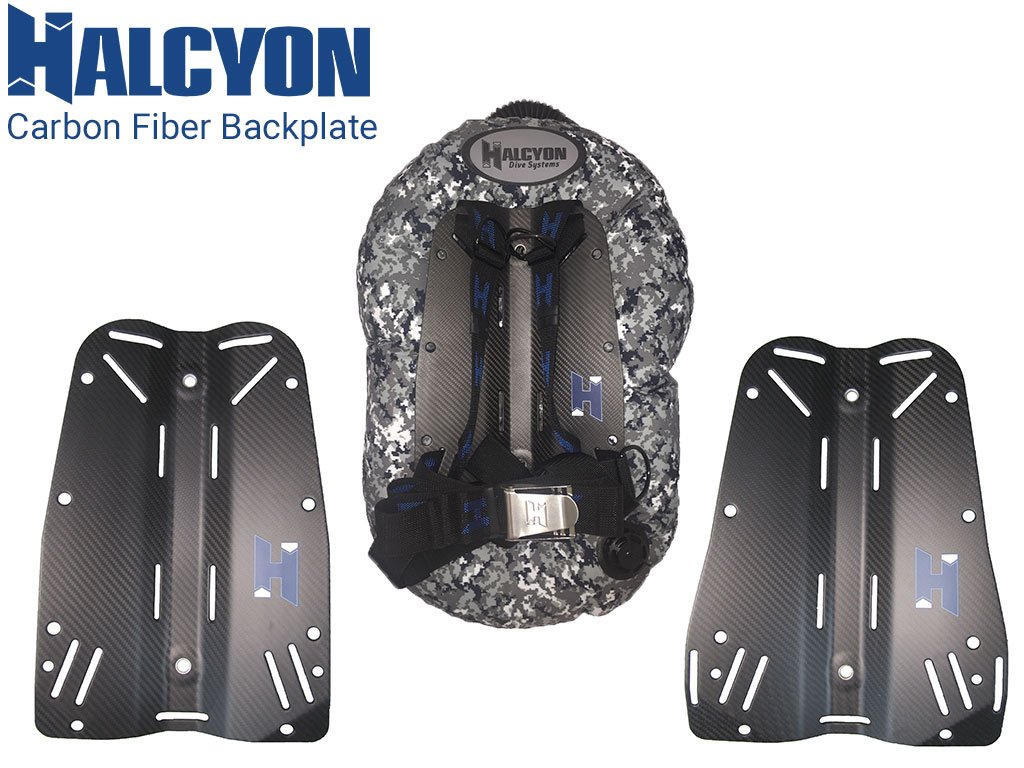 Halcyon’s #CarbonFiberBackplate is available in 2 different variations? Both UNDER 2 lbs (.9 kg)! 🐟 Travel LIGHT with #HalcyonDiveSystems !