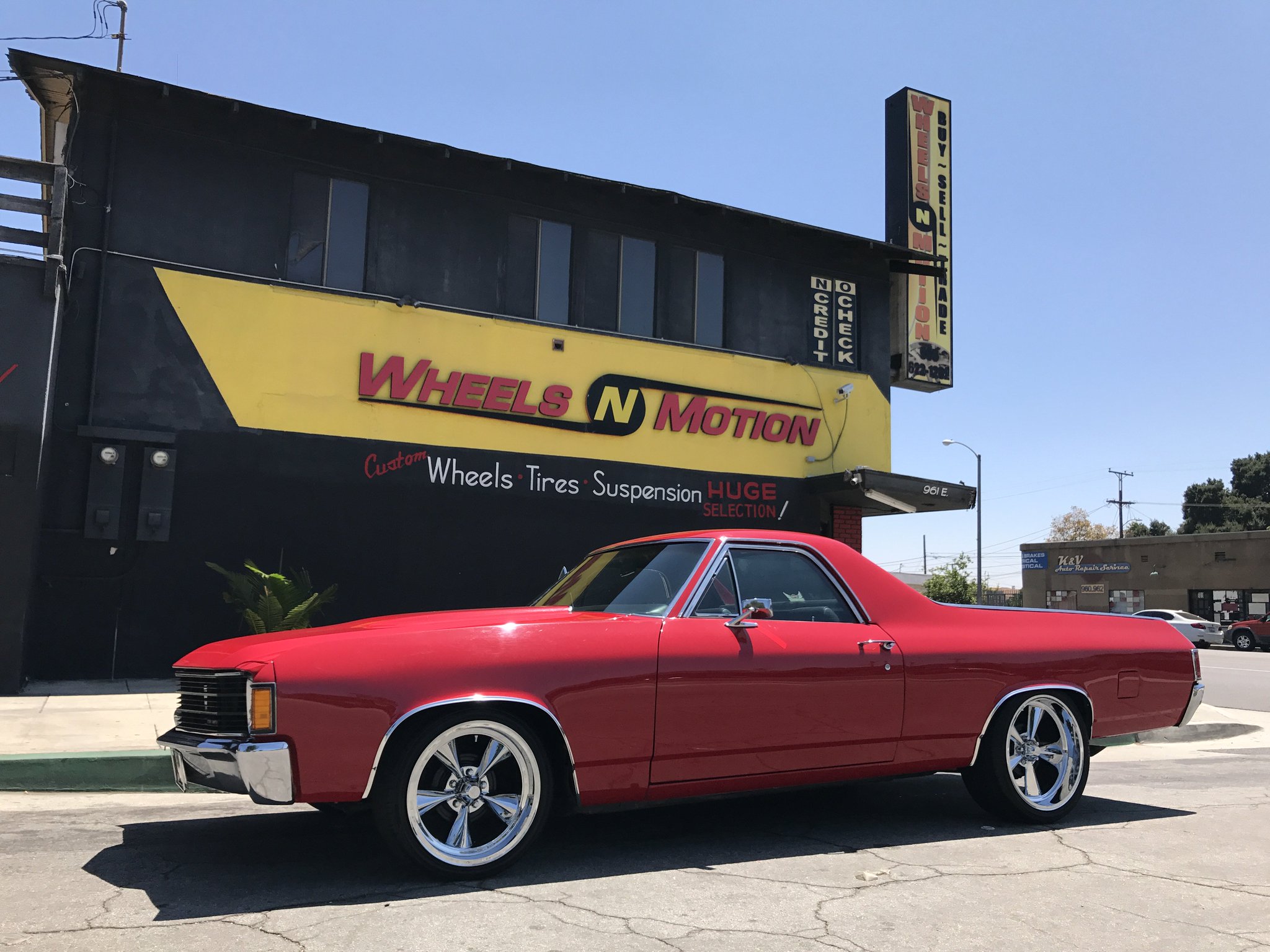 WHEELS N MOTION on Twitter "1972 Chevy El Camino on 18"&20" US Mag
