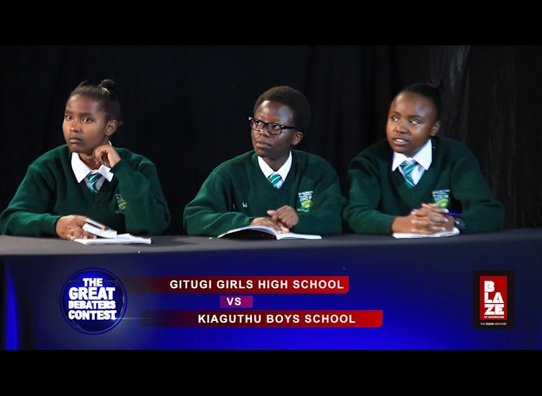 KBCChannel1's tweet photo. Airing now on @KBCChannel1 IS #GDCSn7 with #GitugiGirls going up against #KiaguthiHigh @ArimusMedia @ulizalinks @GreatDebatersEA #GDC4SDGs https://t.co/PGwpLjXdKw