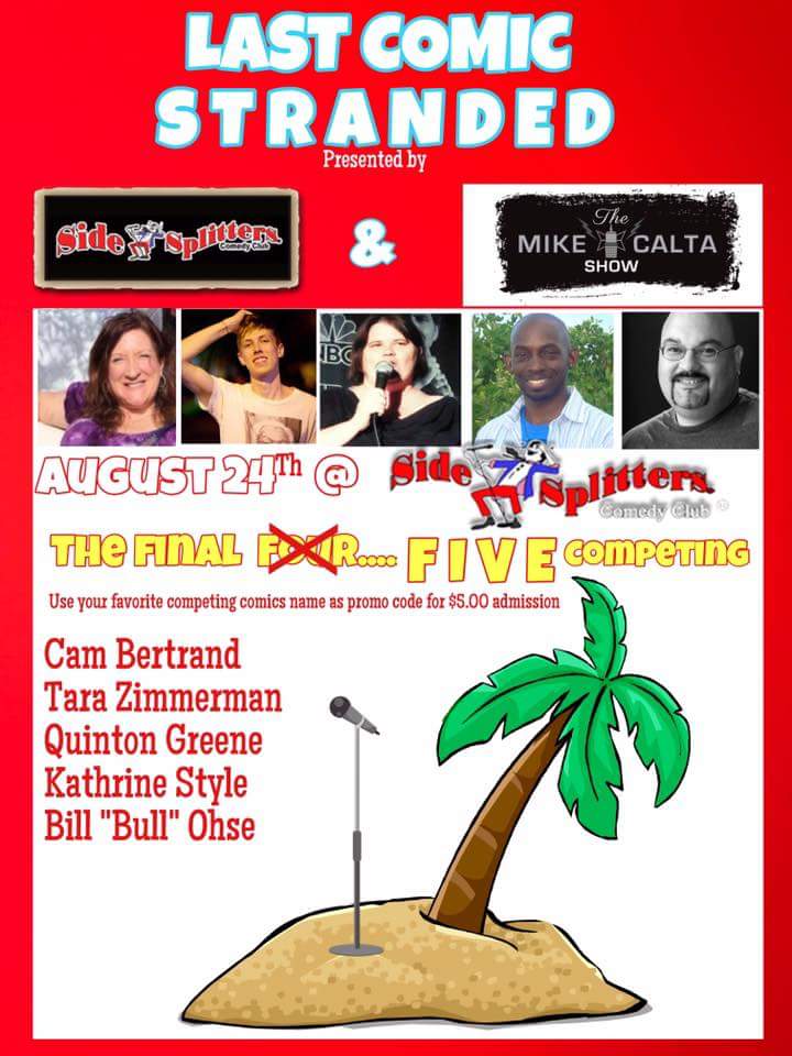 SSCCTampa's tweet photo. Thursday night! @1025TheBone
#lastcomicstranded https://t.co/CBLIbHPWVq