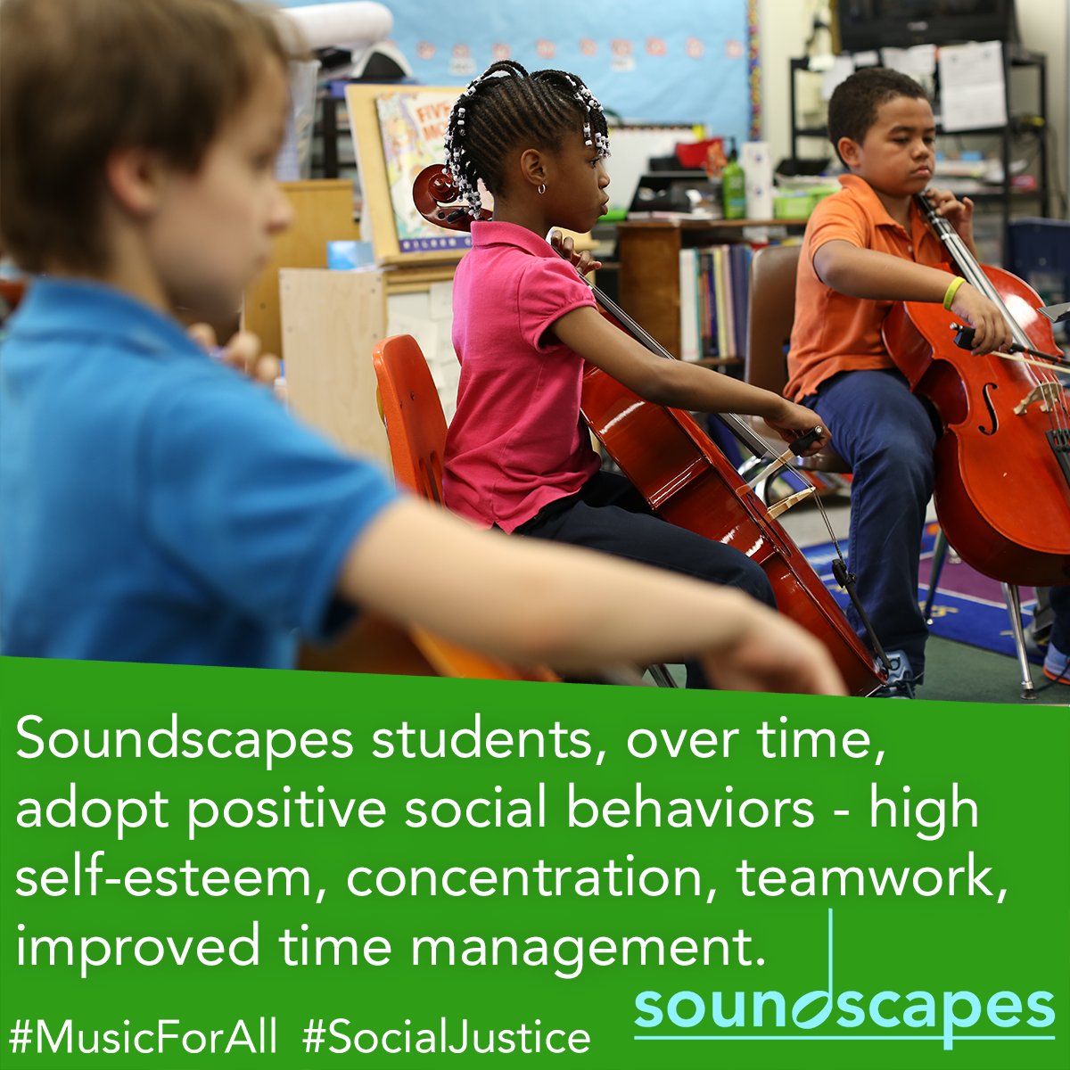 Learn more about Soundscapes ---> ow.ly/70fE30ez5nd #Soundscapes #SocialJustice #MusicForAll #ElSistemaUSA