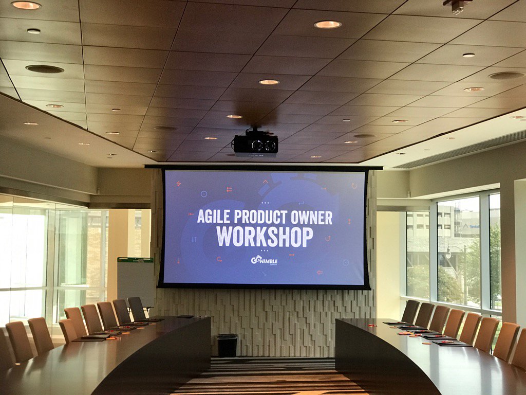 lokion's tweet photo. We are excited to be conducting Product Owner training at the beautiful Halloran Center today. #gonimble https://t.co/d7ORvbhtOe