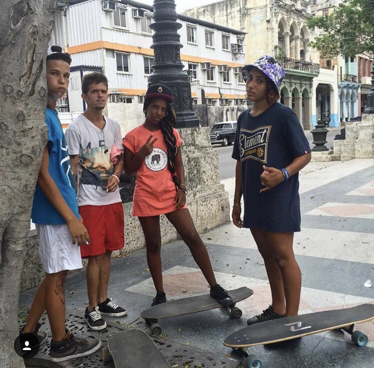 sPACYcLOUd's tweet photo. Chilling with local shredders in Havana, Cuba! ๐โ๏ธโ๏ธ #skateboading #cuba #havana #spacycloud #elephant https://t.co/s1yQ1u8ghH